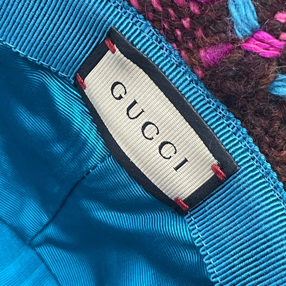 Gucci Pink Tweed Bucket Hat - Picture 3 of 11